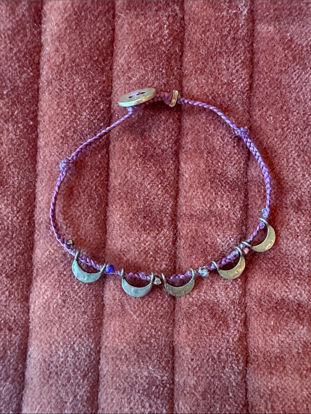 SCOSHA Everyday Moon Bracelet in Purple